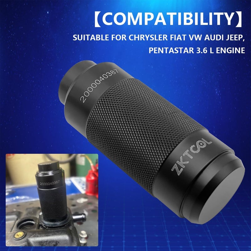 ZKTOOL Cam Sensor Plug Installation Special Repair Tool Suitable for Chrysler Fiat VW Audi Jeep, Pentastar 3.6 L Engine, Spark Plug Tube Seal, OEM: 2000040387/10256 - Image 5